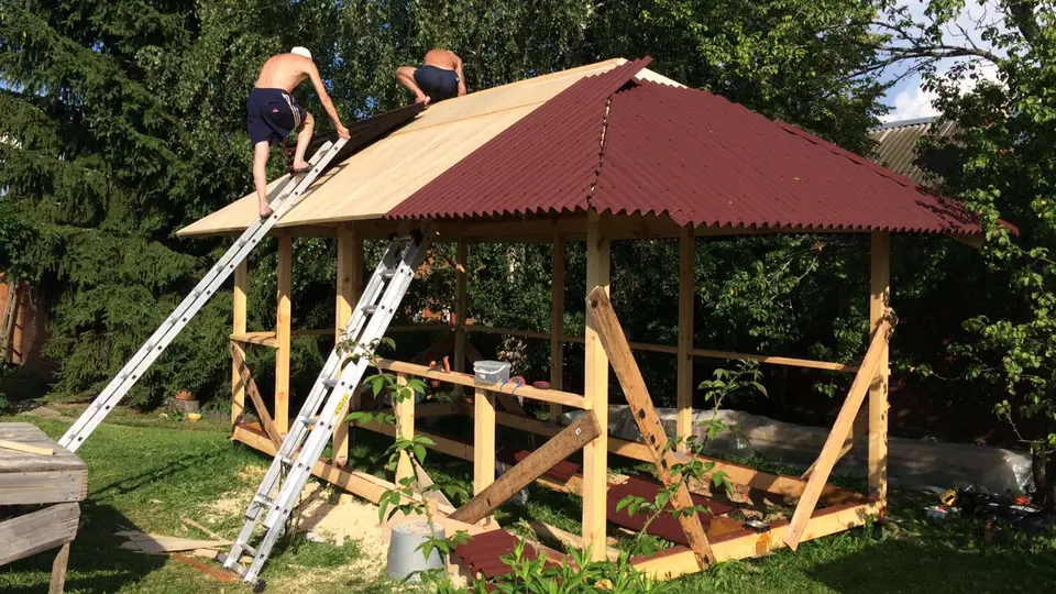 Дачная беседка своими руками