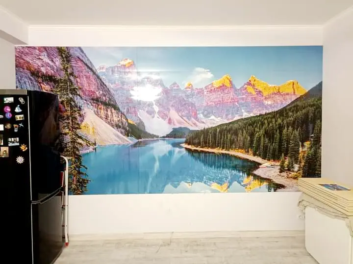 Необычный интерьер с помощью картины из 3D плитки